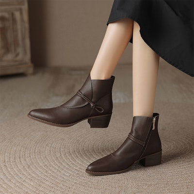 (Women) Luiza Barcelos Ankle Boots 'Dark Brown' X902026 Sizing (Women) Luiza Barcelos Ankle Boots 'Dark Brown' X902026