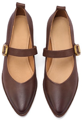 (Women) Luiza Barcelos Ankle Strap Buckle Block Heel 'Leather Pointed Toe' X900837 Purchase (Women) Luiza Barcelos Ankle Strap Buckle Block Heel 'Leather Pointed Toe' X900837