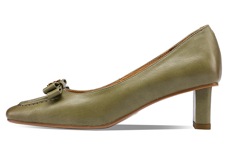 (Women) Luiza Barcelos Block Heel Pump 'British Green' X900945