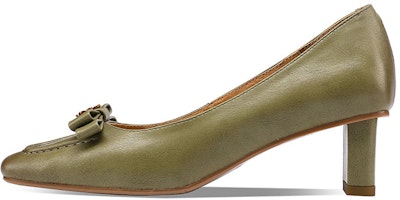 (Women) Luiza Barcelos Block Heel Pump 'British Green' X900945 (Women) Luiza Barcelos Block Heel Pump 'British Green' X900945
