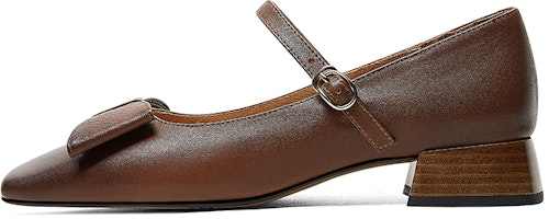 (Women) Luiza Barcelos Block Heel Sandal 'Brown Leather' X900843 (Women) Luiza Barcelos Block Heel Sandal 'Brown Leather' X900843