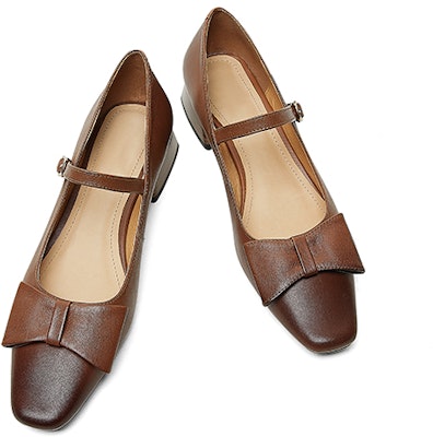 (W) Sandal Tumit Blok Kulit Coklat Luiza Barcelos X900843 Shop (W) Sandal Tumit Blok Kulit Coklat Luiza Barcelos X900843
