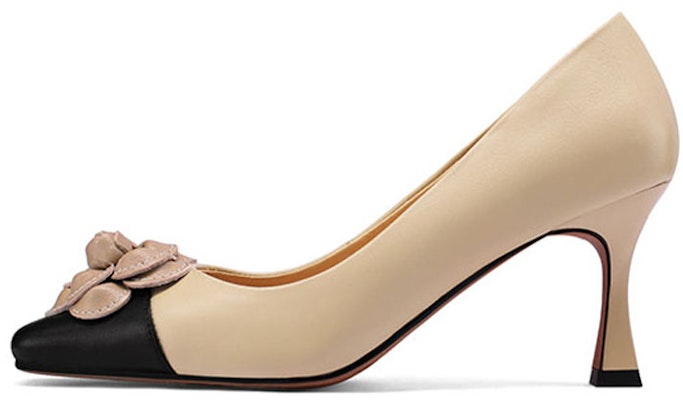 (W) 卢伊莎·巴塞洛斯雕刻羊皮杏色尖头高跟鞋 X900915 Buy (W) 卢伊莎·巴塞洛斯雕刻羊皮杏色尖头高跟鞋 X900915