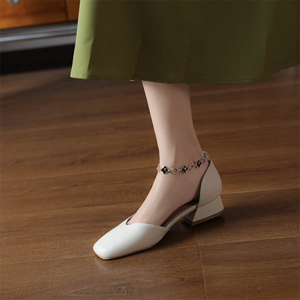 Shop (W) Luiza Barcelos 米色休闲搭扣乐福鞋 X901796