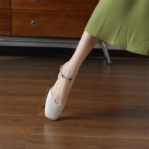 Details for (W) Luiza Barcelos 米色休闲搭扣乐福鞋 X901796