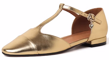 (Women) Luiza Barcelos Casual Chunky Heel 'Gold Buckle Patchwork' XWP1SK0495 (Women) Luiza Barcelos Casual Chunky Heel 'Gold Buckle Patchwork' XWP1SK0495