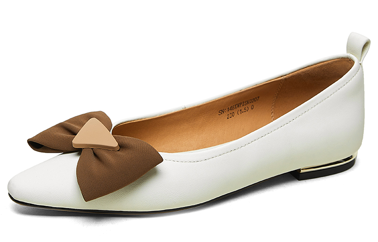 (Women) Luiza Barcelos Casual Flat 'Beige Bow' XWP1SK0207