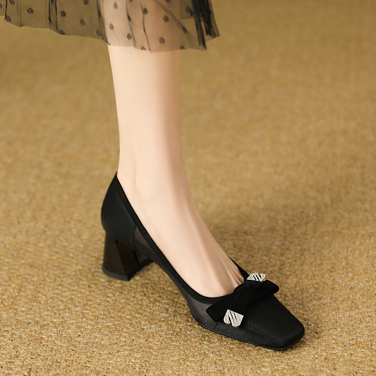 (W) Luiza Barcelos Casual Flat 'Black Bow Cut-Out' 圖 6