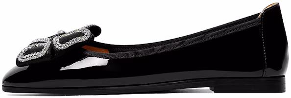 (Women) Luiza Barcelos Casual Flat 'Black Crystal Bow' X901222 (Women) Luiza Barcelos Casual Flat 'Black Crystal Bow' X901222