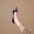 (W) Luiza Barcelos Kasut Flat Kasual 'Black Rhinestone Bow' X901937