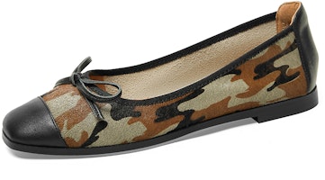 (Women) Luiza Barcelos Casual Flat 'Camo Green with Bow' XWP1SK0193 (Women) Luiza Barcelos Casual Flat 'Camo Green with Bow' XWP1SK0193