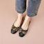 Lookbook (W) Luiza Barcelos Kasual Flat 'Hijau Camo dengan Riben' XWP1SK0193