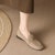 (W) Luiza Barcelos Flat Kasual 'Buckle Besi Suede Coklat' X901935