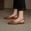 Shop (W) Luiza Barcelos Kasut Rata Kasual 'Retro Bow Coklat' X901776
