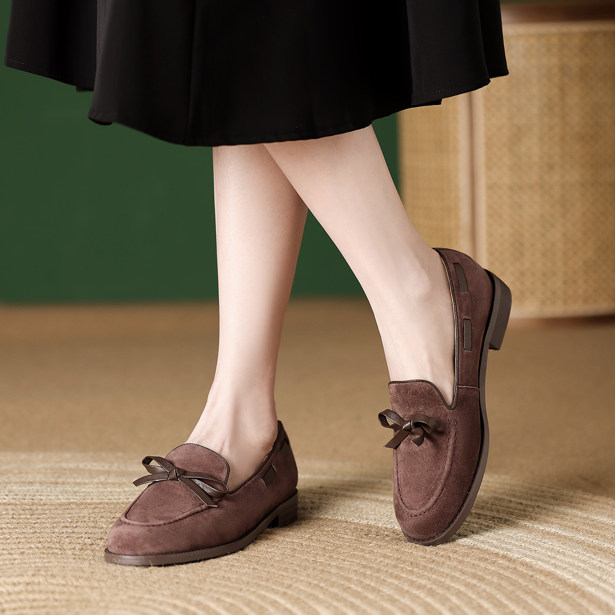 Shop (W) 루이자 바르셀로스 데일리 플랫 (리본 포인트) X901115