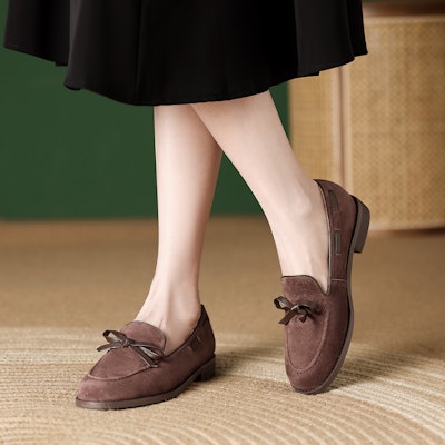 (W) 루이자 바르셀로스 데일리 플랫 (리본 포인트) X901115 Shop (W) 루이자 바르셀로스 데일리 플랫 (리본 포인트) X901115