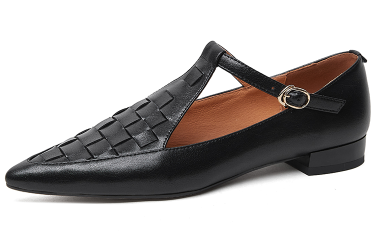 (Women) Luiza Barcelos Casual Loafer 'Black Weave' X901318