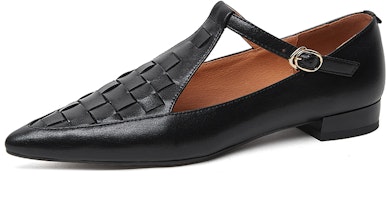 (Women) Luiza Barcelos Casual Loafer 'Black Weave' X901318 (Women) Luiza Barcelos Casual Loafer 'Black Weave' X901318