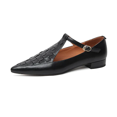 (W) Luiza Barcelos Casual Loafer 'Black Weave'