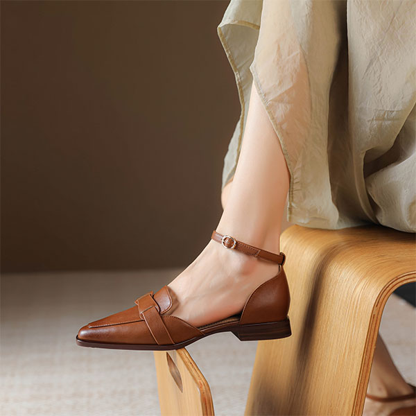 Shop (W) Luiza Barcelos Kasut Loafer Kasual 'French Vintage Brown' X9SK0820