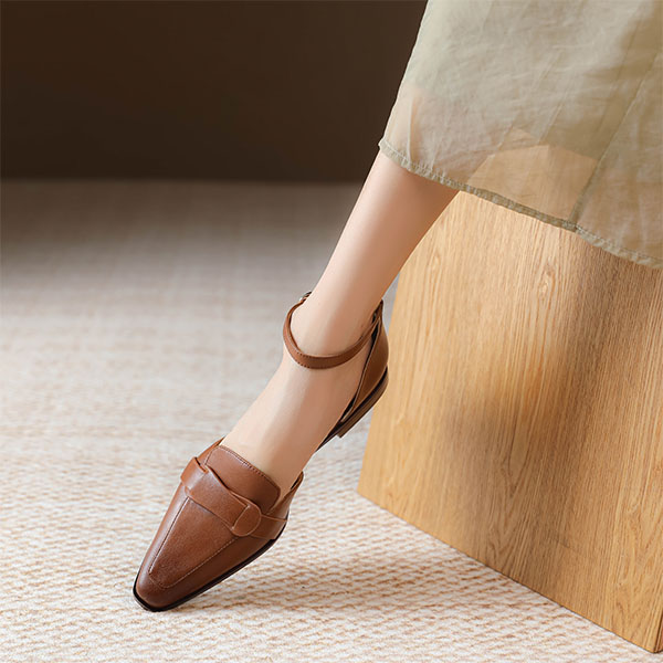 Cheap (W) Luiza Barcelos Kasut Loafer Kasual 'French Vintage Brown' X9SK0820