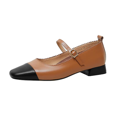 (W) Luiza Barcelos Casual Loafers 'Tan Black'