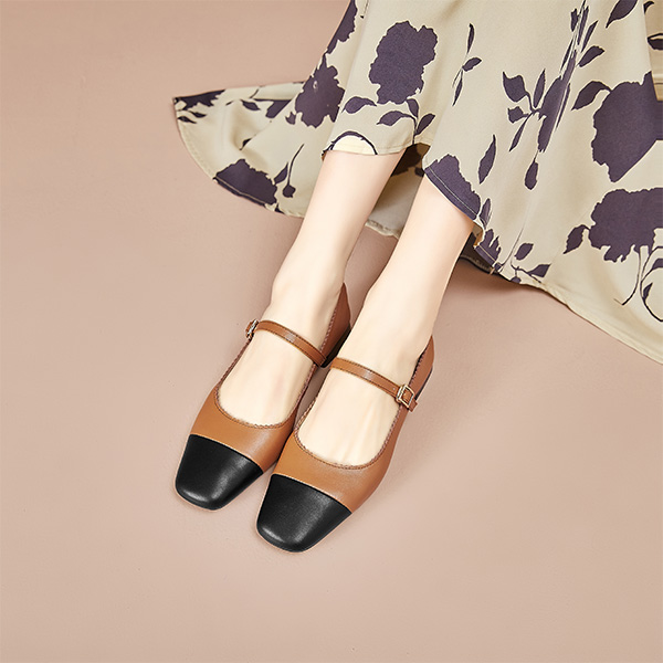 Sizing (W) "Luiza Barcelos Zapatos Casuales 'Marrón Negro'" XWP1SK0200