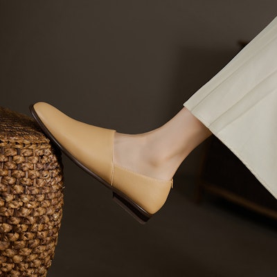 Luiza Barcelos 羊皮 時尚舒適百搭 女士休閒單鞋 4.5cm 女款 杏色 Details for Luiza Barcelos 羊皮 時尚舒適百搭 女士休閒單鞋 4.5cm 女款 杏色