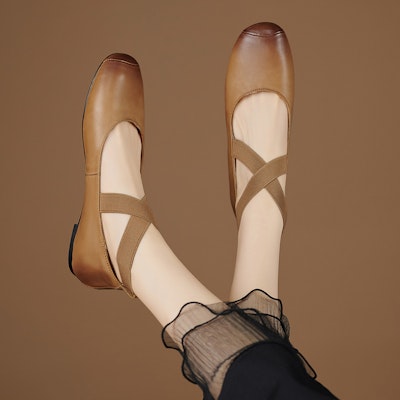 (W) Zapato Casual Luiza Barcelos 'Caramel con Tirantes Cruzados' X901856 Order (W) Zapato Casual Luiza Barcelos 'Caramel con Tirantes Cruzados' X901856