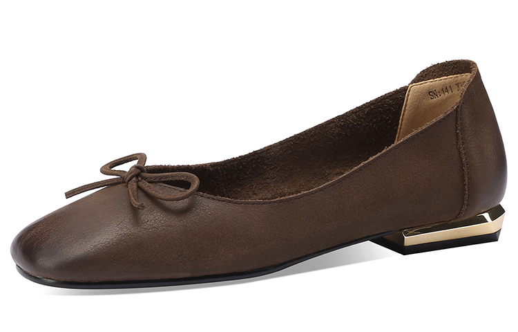 Buy (W) Sepatu Santai Luiza Barcelos 'Elegan Retro Sederhana Coklat Tua' XWP1SK0189