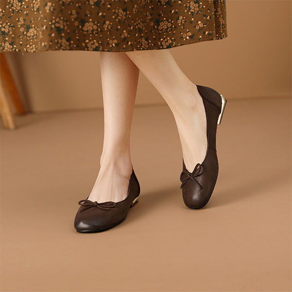 Order (W) Sepatu Santai Luiza Barcelos 'Elegan Retro Sederhana Coklat Tua' XWP1SK0189
