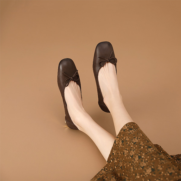 Shop (W) Sepatu Santai Luiza Barcelos 'Elegan Retro Sederhana Coklat Tua' XWP1SK0189