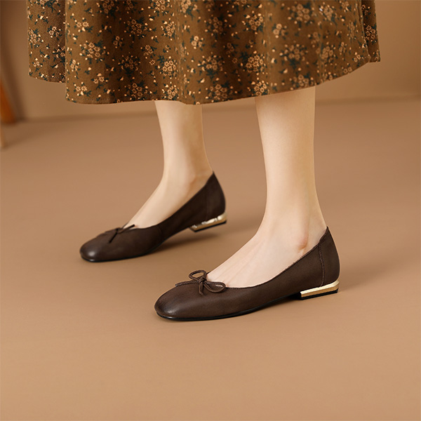 Sizing (W) Sepatu Santai Luiza Barcelos 'Elegan Retro Sederhana Coklat Tua' XWP1SK0189