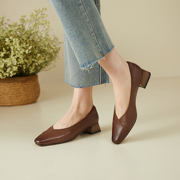 Sizing (Women) Luiza Barcelos Casual Single Shoe 'Rustic Retro Brown' XWP1SK0208