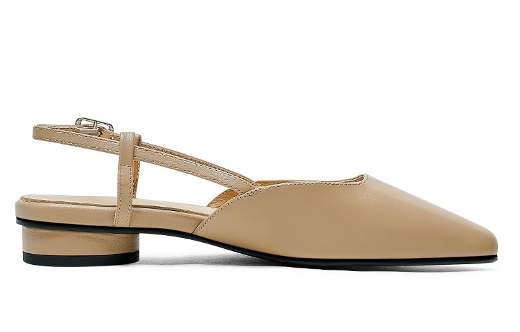 (W) Luiza Barcelos Casual Square Toe 'Simple Black Leather' 圖 14