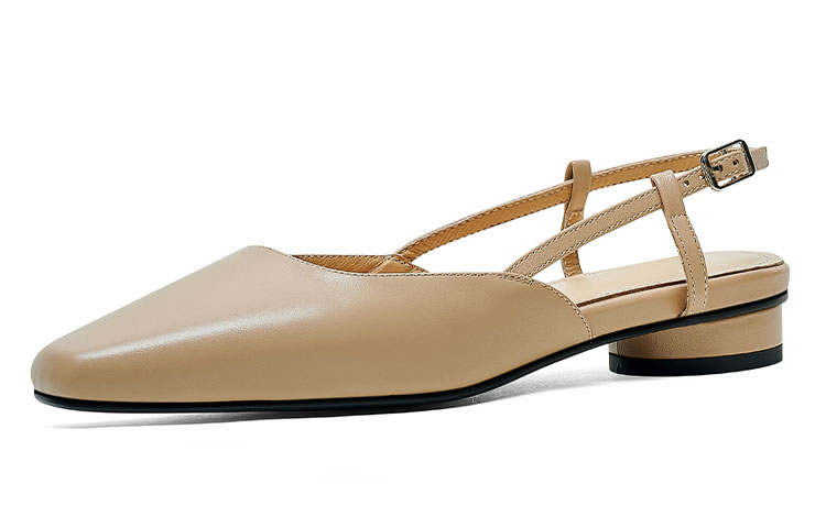 (W) Luiza Barcelos Casual Square Toe 'Simple Black Leather' 圖 15