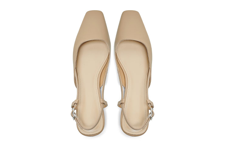 (W) Luiza Barcelos Casual Square Toe 'Simple Black Leather' 圖 16