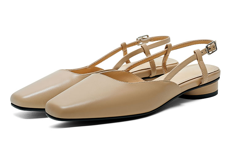 (W) Luiza Barcelos Casual Square Toe 'Simple Black Leather' 圖 17