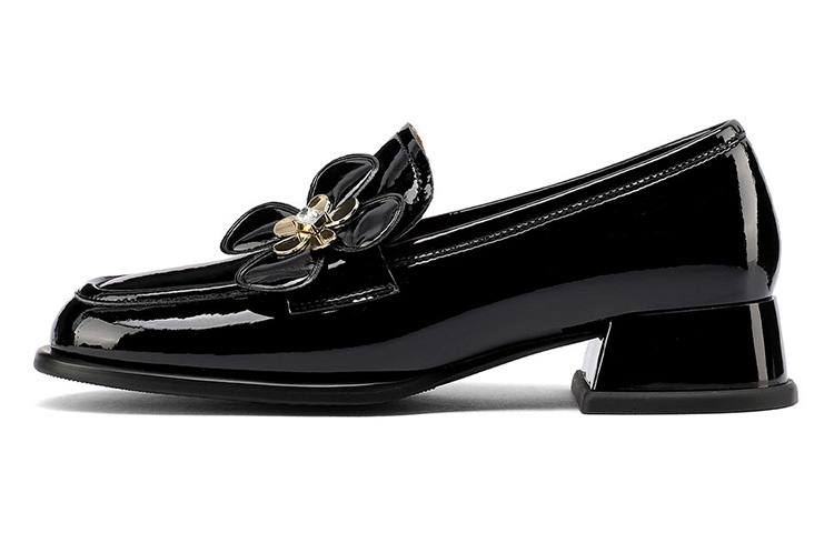 (Women) Luiza Barcelos Chunky Heel 'Carved Black' X901136