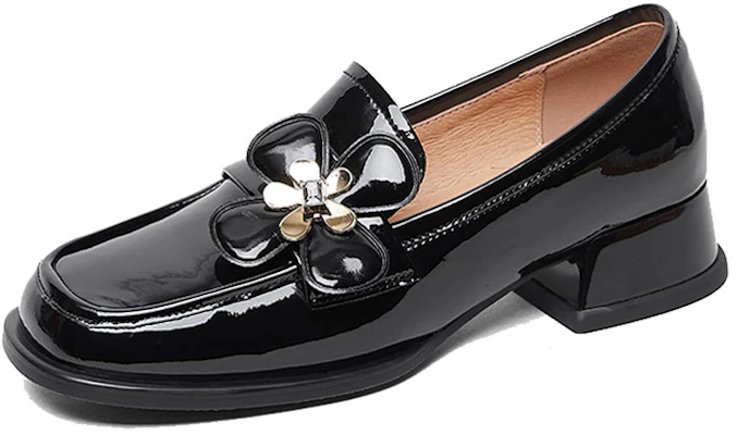 (W) Luiza Barcelos Tacón Grueso 'Tallado Negro' X901136 Lookbook (W) Luiza Barcelos Tacón Grueso 'Tallado Negro' X901136