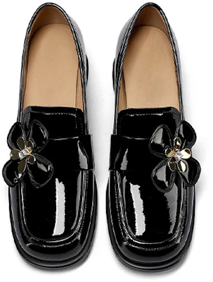 (W) Luiza Barcelos Tacón Grueso 'Tallado Negro' X901136 Shop (W) Luiza Barcelos Tacón Grueso 'Tallado Negro' X901136