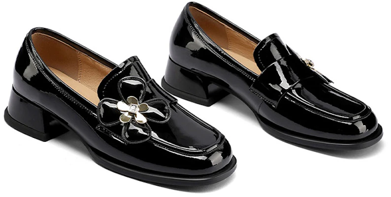 (W) Luiza Barcelos Tacón Grueso 'Tallado Negro' X901136 Purchase (W) Luiza Barcelos Tacón Grueso 'Tallado Negro' X901136