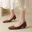Order (Women) Luiza Barcelos Classic Retro 'Brown Chunky Heel' X9SK0416