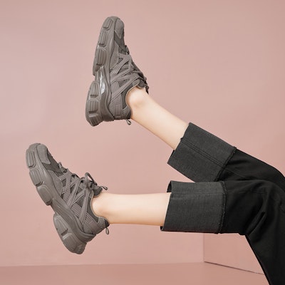 (Women) Luiza Barcelos Dad Shoe 'Grey Platform' X902082 Order (Women) Luiza Barcelos Dad Shoe 'Grey Platform' X902082