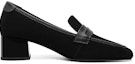 Order (W) Luiza Barcelos Derby Tumit Chunky 4.5cm 'Suede Hitam' X901126