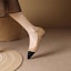 Sizing (W) Luiza Barcelos Fabric Pointed Toe Kasut Rata Kasual 'Camel Black' X901850