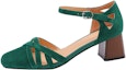Buy (Women) Luiza Barcelos Fashion Casual Sharp-Toe Versatile Chunky High Heels 5cm 'Green' X901297