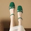 Order (Women) Luiza Barcelos Fashion Casual Sharp-Toe Versatile Chunky High Heels 5cm 'Green' X901297