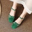 Details for (Women) Luiza Barcelos Fashion Casual Sharp-Toe Versatile Chunky High Heels 5cm 'Green' X901297