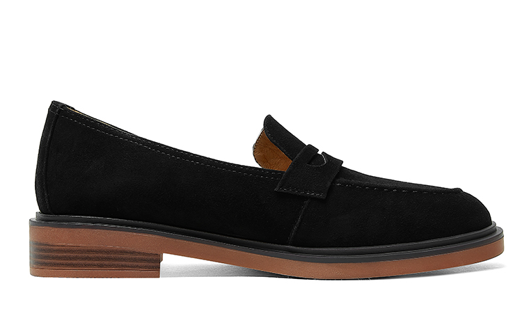 (W) Luiza Barcelos Fashion Chunky Heel Pump 'Black Suede' 圖 2